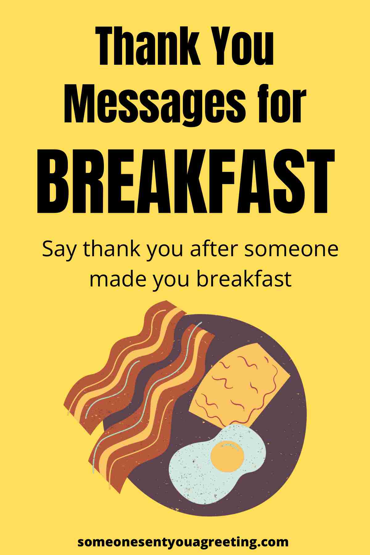 thank you messages for breakfast