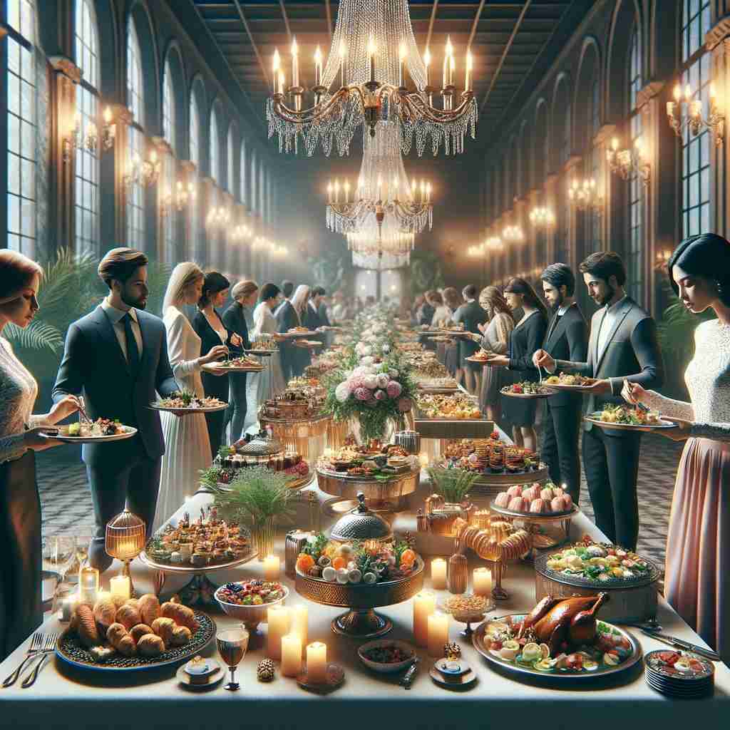 dinner buffet 80th birthday party idea