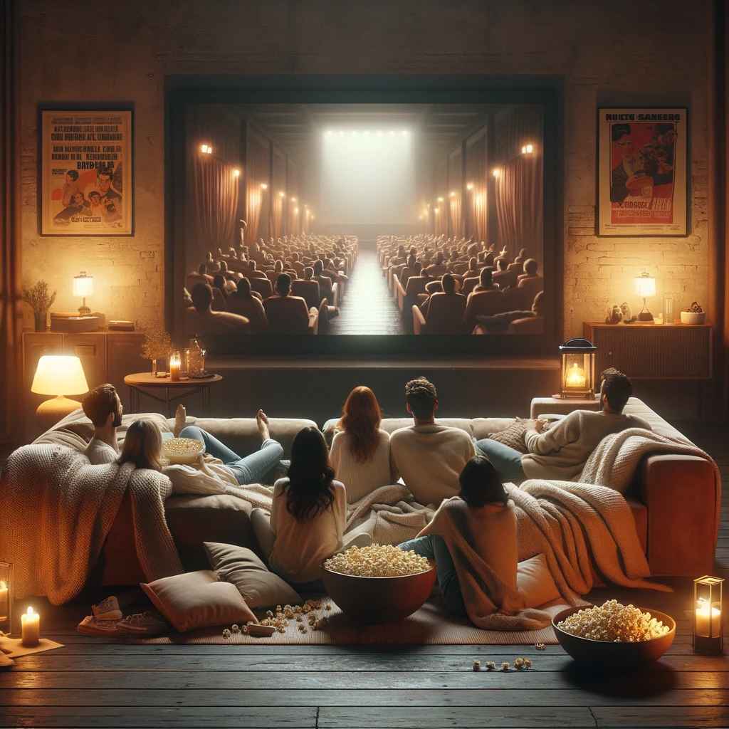 movie night 50th birthday party idea