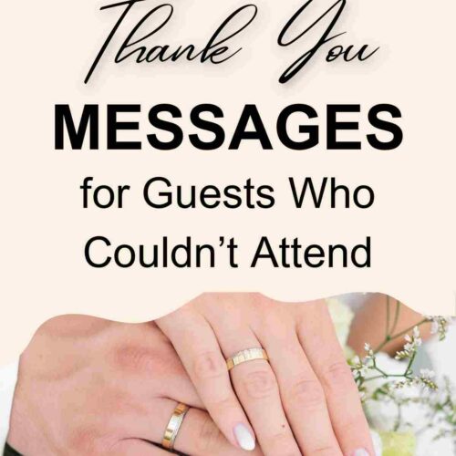 40+ Wedding Thank You Messages for Guest Who Didn’t Attend