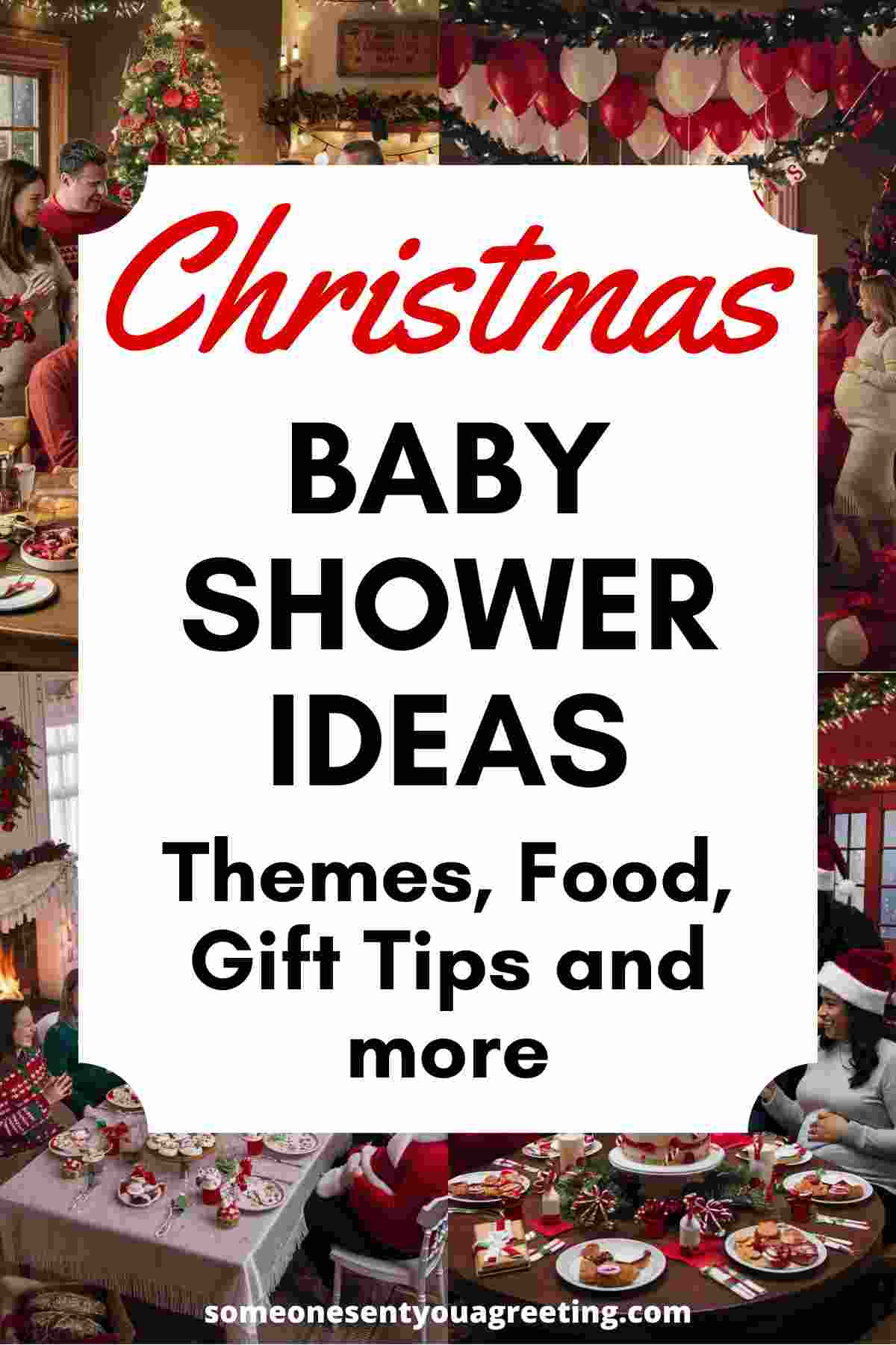 christmas baby shower ideas