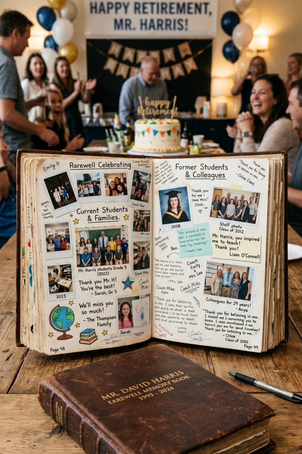 farewell party classroom memory book