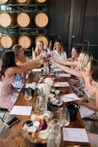 wine tasting bachelorette party